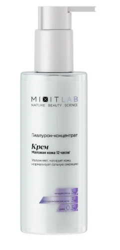 MIXIT Lab Hyaluron крем с ниацинамидом и цинком д/жирной кожи увлажняющий 150мл